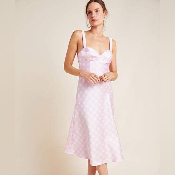 cynthia rowley pink gingham dress Cynthia Rowley Gingham Shirt Dress - White
